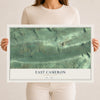 Map of East Cameron, Pennsylvania, 12 x 18 inch unframed archival matte print