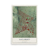 Map of East Liberty, Pennsylvania, 12 x 18 inch unframed archival matte print