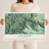 Map of East Taylor, Pennsylvania, 12 x 18 inch unframed archival matte print