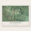 East Uniontown, Pennsylvania map print, the full design