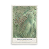 Map of East Washington, Pennsylvania, 12 x 18 inch unframed archival matte print