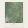 Edie, Pennsylvania map print, the full design