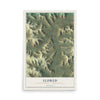 Map of Eldred, McKean County, Pennsylvania, 12 x 18 inch unframed archival matte print