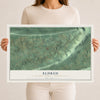 Map of Eldred, Schuylkill County, Pennsylvania, 12 x 18 inch unframed archival matte print