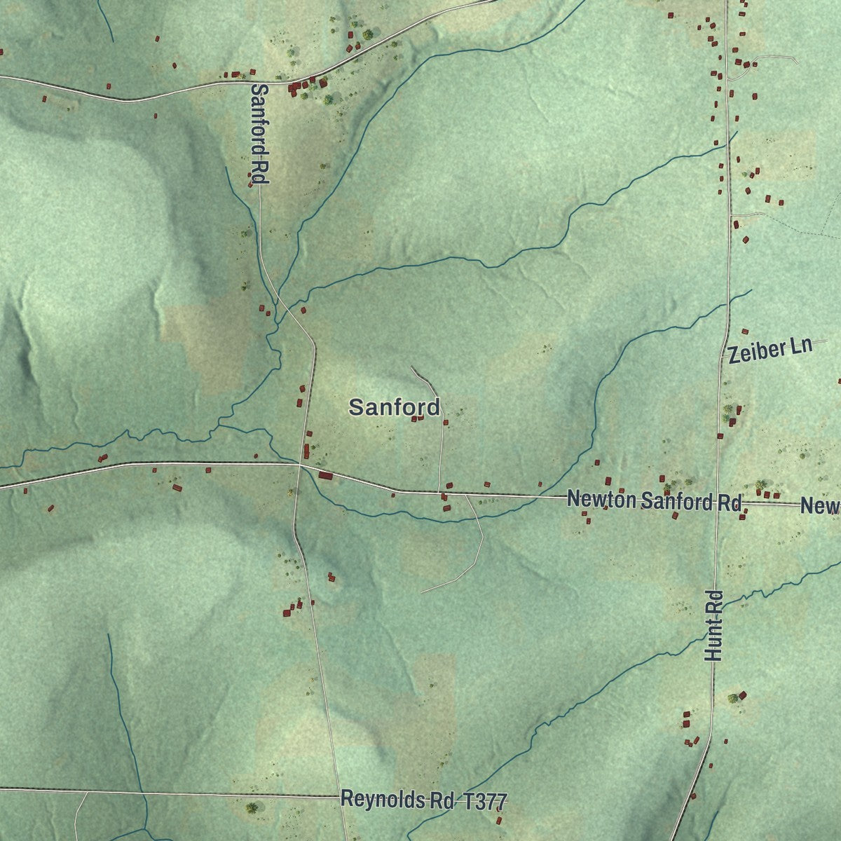Close-up of the map of Eldred, Warren County, Pennsylvania print showing street and building detail