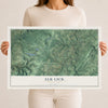 Map of Elk Lick, Pennsylvania, 12 x 18 inch unframed archival matte print