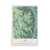 Map of Elk, Warren County, Pennsylvania, 12 x 18 inch unframed archival matte print