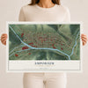 Map of Emporium, Pennsylvania, 12 x 18 inch unframed archival matte print