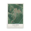 Map of Falls Creek, Pennsylvania, 12 x 18 inch unframed archival matte print