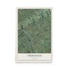 Map of Fermanagh, Pennsylvania, 12 x 18 inch unframed archival matte print
