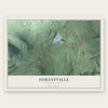 Forestville, Pennsylvania map print, the full design