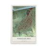 Map of Fountain Hill, Pennsylvania, 12 x 18 inch unframed archival matte print
