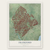 Frankford, Pennsylvania map print, the full design