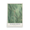 Map of Frankfort Springs, Pennsylvania, 12 x 18 inch unframed archival matte print
