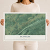 Map of Franklin, Huntingdon County, Pennsylvania, 12 x 18 inch unframed archival matte print