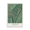 Map of Frankstown, Pennsylvania, 12 x 18 inch unframed archival matte print