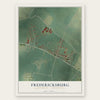 Fredericksburg, Blair County, Pennsylvania map print, the full design