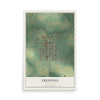 Map of Fredonia, Pennsylvania, 12 x 18 inch unframed archival matte print