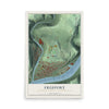 Map of Freeport, Armstrong County, Pennsylvania, 12 x 18 inch unframed archival matte print