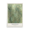 Map of Friendsville, Pennsylvania, 12 x 18 inch unframed archival matte print