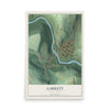 Map of Garrett, Pennsylvania, 12 x 18 inch unframed archival matte print