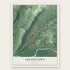Geeseytown, Pennsylvania map print, the full design