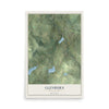 Map of Glenburn, Pennsylvania, 12 x 18 inch unframed archival matte print
