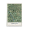 Map of Greenwood, Perry County, Pennsylvania, 12 x 18 inch unframed archival matte print