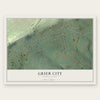 Grier City, Pennsylvania map print, the full design