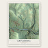 Grindstone, Pennsylvania map print, the full design