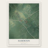 Hamorton, Pennsylvania map print, the full design
