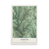 Map of Hampton, Pennsylvania, 12 x 18 inch unframed archival matte print