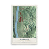 Map of Harmony, Beaver County, Pennsylvania, 12 x 18 inch unframed archival matte print