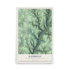 Map of Harmony, Forest County, Pennsylvania, 12 x 18 inch unframed archival matte print