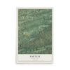 Map of Hartley, Pennsylvania, 12 x 18 inch unframed archival matte print