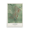 Map of Hatboro, Pennsylvania, 12 x 18 inch unframed archival matte print