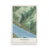 Map of Haysville, Pennsylvania, 12 x 18 inch unframed archival matte print