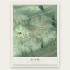 Hayti, Pennsylvania map print, the full design