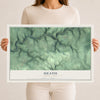 Map of Heath, Pennsylvania, 12 x 18 inch unframed archival matte print