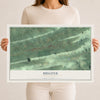 Map of Hegins, Pennsylvania, 12 x 18 inch unframed archival matte print