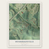 Hendersonville, Pennsylvania map print, the full design