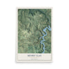 Map of Henry Clay, Pennsylvania, 12 x 18 inch unframed archival matte print