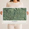 Map of Hepburn, Pennsylvania, 12 x 18 inch unframed archival matte print