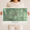 Map of Hermitage, Pennsylvania, 12 x 18 inch unframed archival matte print