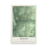 Map of Hickory, Lawrence County, Pennsylvania, 12 x 18 inch unframed archival matte print