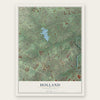 Holland, Pennsylvania map print, the full design