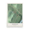 Map of Homewood, Pennsylvania, 12 x 18 inch unframed archival matte print