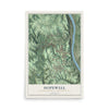 Map of Hopewell, Beaver County, Pennsylvania, 12 x 18 inch unframed archival matte print