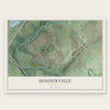 Houserville, Pennsylvania map print, the full design