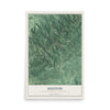 Map of Huston, Clearfield County, Pennsylvania, 12 x 18 inch unframed archival matte print
